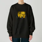 nachau7の金屏風の前 カラスの戯言 Heavyweight Crew Neck Sweatshirt