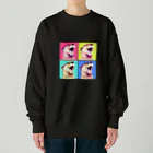 カワウソとフルーツのShout otter Heavyweight Crew Neck Sweatshirt