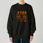 nsnのEYES(orange) Heavyweight Crew Neck Sweatshirt