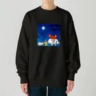 ウタハムちゃんです♪のウタハムちゃんと十五夜 Heavyweight Crew Neck Sweatshirt