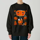 LittleLoroのTHE GREAT PUMPKIN カボチャ大王のお出まし アデリーペンギン オカメインコ Heavyweight Crew Neck Sweatshirt