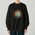 Andiamoのバードウォッチング（白字） Heavyweight Crew Neck Sweatshirt