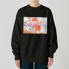 Atsuo Yokoyamaの想念を抱えながら見る景色は実際の姿とは異なる(橙) Heavyweight Crew Neck Sweatshirt