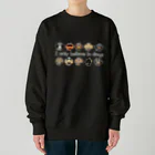 inuinutownのおすわりダックス　整列 Heavyweight Crew Neck Sweatshirt