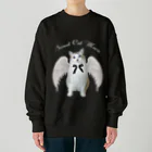 ふとんの♱𝔞𝔫𝔤𝔢𝔩 𝔠𝔞𝔱 𝔪𝔬𝔠𝔞♱ Heavyweight Crew Neck Sweatshirt