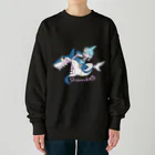 T-e's laboratory のトウカちゃん＠サメノリノリドット Heavyweight Crew Neck Sweatshirt