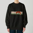 Yellow_Sparrowのもりのきつね Heavyweight Crew Neck Sweatshirt