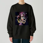 にゃのもののピョン･GALAXYT ねこ うさぎどし･ver Heavyweight Crew Neck Sweatshirt