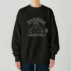 トシゾーのSUZURIのとこのキュウコン（白抜き・アーチ文字） Heavyweight Crew Neck Sweatshirt