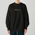 余命50ヶ月の昨今の情勢文字白ver Heavyweight Crew Neck Sweatshirt