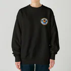 武道塾のみきゃん紫電改 Heavyweight Crew Neck Sweatshirt