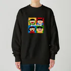 necchiのemotions😀😠😭😌 Heavyweight Crew Neck Sweatshirt