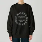 MoneyMakesMoneyのMoneyMakesMoney Circle Logo white ヘビーウェイトスウェット