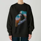 poppy22のおでこかじり鳥 Heavyweight Crew Neck Sweatshirt