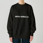 with GorillaのWITH GORILLA LOGO Heavyweight Crew Neck Sweatshirt