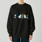 喫茶こぐまやの6匹の猫 Heavyweight Crew Neck Sweatshirt