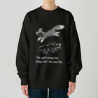 Zinjo_Designのわかる人にはわかる！犬ときつねデザイン！ Heavyweight Crew Neck Sweatshirt