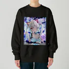 radennbyakkoの地雷系ブラック白虎 Heavyweight Crew Neck Sweatshirt