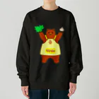 LalaHangeulの檀君神話 (단군신화)の熊さん Heavyweight Crew Neck Sweatshirt