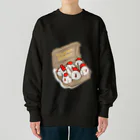 なたね。のニワトリたまご6羽パック(濃色向け) Heavyweight Crew Neck Sweatshirt