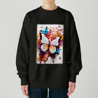 ちょもらんまのColorful butterflies Heavyweight Crew Neck Sweatshirt