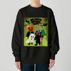 satoharuのハロウィンの仮装パーティー Heavyweight Crew Neck Sweatshirt