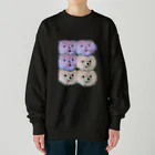 くまくま。ショップの自我かおポ！かおポ！ Heavyweight Crew Neck Sweatshirt