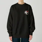 WebArtsのHanafuda January Design "Pine and Crane" 一月の花札「松に鶴」 Heavyweight Crew Neck Sweatshirt