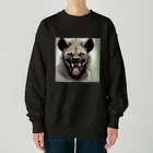 京都イラスト工房の動物シリーズ24：ハイエナ Heavyweight Crew Neck Sweatshirt