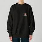 taurusteruの可愛い犬と卓球 Heavyweight Crew Neck Sweatshirt