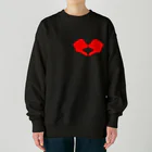 calo_underbarのハートとはね Heavyweight Crew Neck Sweatshirt