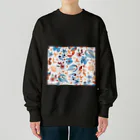 Meizeeの大人かわいい花柄 Heavyweight Crew Neck Sweatshirt