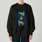 甘漏り屋の星月夜の狼梟 Heavyweight Crew Neck Sweatshirt