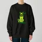 JINPIN (仁品)の待ちきれない猫 Heavyweight Crew Neck Sweatshirt