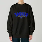 Super Sauna StyleのSAUNER1137 Blue-Black- Heavyweight Crew Neck Sweatshirt