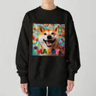 ANTARESの今日もハッピーな柴犬 Heavyweight Crew Neck Sweatshirt