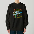 otemochanの【パレスチナ連帯】PEACE Heavyweight Crew Neck Sweatshirt