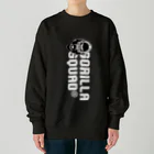 GORILLA SQUAD 公式ノベルティショップのアングリーゴリラ ロゴ縦 Heavyweight Crew Neck Sweatshirt