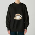 シンプル 組み合わせ用 ファッションのシンプル コーヒー Heavyweight Crew Neck Sweatshirt