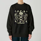 Prosperous Peony 6のバンド風Tシャツ　髑髏 Heavyweight Crew Neck Sweatshirt