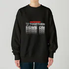 muscle_oniisanのオーマイゴッドトゥギャザー（白文字） Heavyweight Crew Neck Sweatshirt