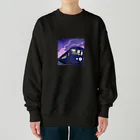 Lapin Lapin Lapinの猫と電車 Heavyweight Crew Neck Sweatshirt