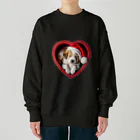 saitosekaiのクリスマスの癒しの子犬 Heavyweight Crew Neck Sweatshirt