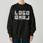 AEDIのロゴランド ホワイト ロゴ（LogoLand White Logo） Heavyweight Crew Neck Sweatshirt