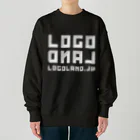 AEDIのLogoLand White Logoland.jp Logo V2（ロゴランド ホワイト logoland.jp ロゴ V2 ） Heavyweight Crew Neck Sweatshirt