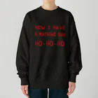 stereovisionのマシンガンは頂戴した HO-HO-HO Heavyweight Crew Neck Sweatshirt