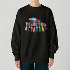 イラスト MONYAAT のCT155　ちびた色鉛筆*B Heavyweight Crew Neck Sweatshirt