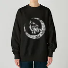 ラルゴのTribal Wolf(白) Heavyweight Crew Neck Sweatshirt