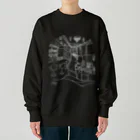 気ままに創作　よろず堂のレトロ純喫茶　白 Heavyweight Crew Neck Sweatshirt