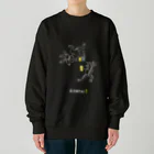 ビールとアート TM-3 Designの名画 × BEER（鳥獣戯画）白線画 Heavyweight Crew Neck Sweatshirt